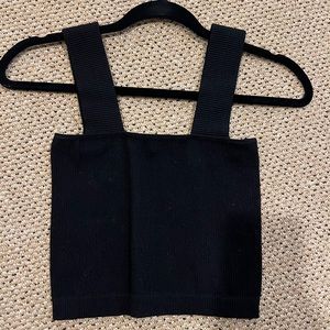 Smocked, thick strap tank top